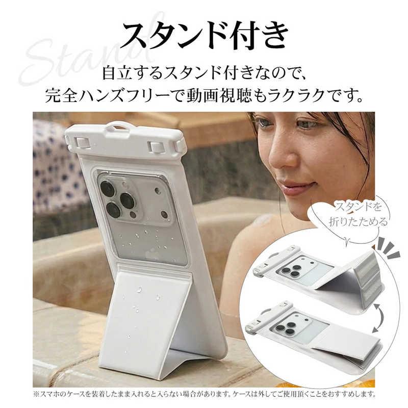 ラスタバナナ 防水ケース スタンド機能付き ホワイト RFRWPF13SWH