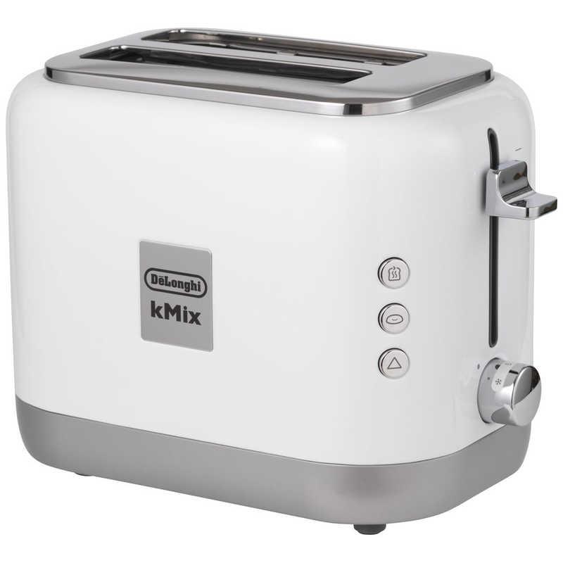 デロンギ　ポップアップトースター kMix(ケーミックス ) [900W/食パン2枚] 　TCX752J-WH デロンギ（DeLonghi） ポップアップトースター kMix(ケーミックス