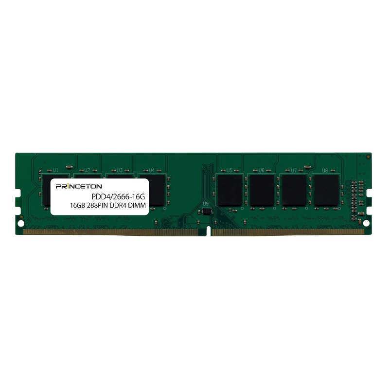 PRINCETON DDR4-2666 16GB デスクトップ用メモリ PRINCETON（プリンストン） 増設用メモリ デスクトップ用[DIMM DDR4
