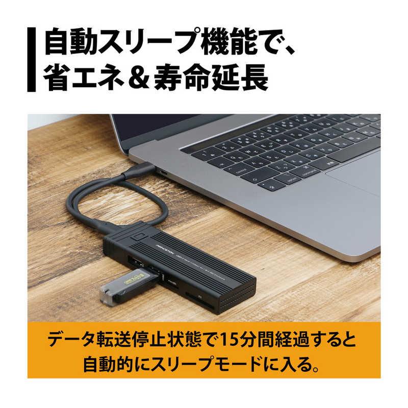 プリンストン 4in1 カードリーダー機能付M.2 SSDケース PRD-PSZEROU
