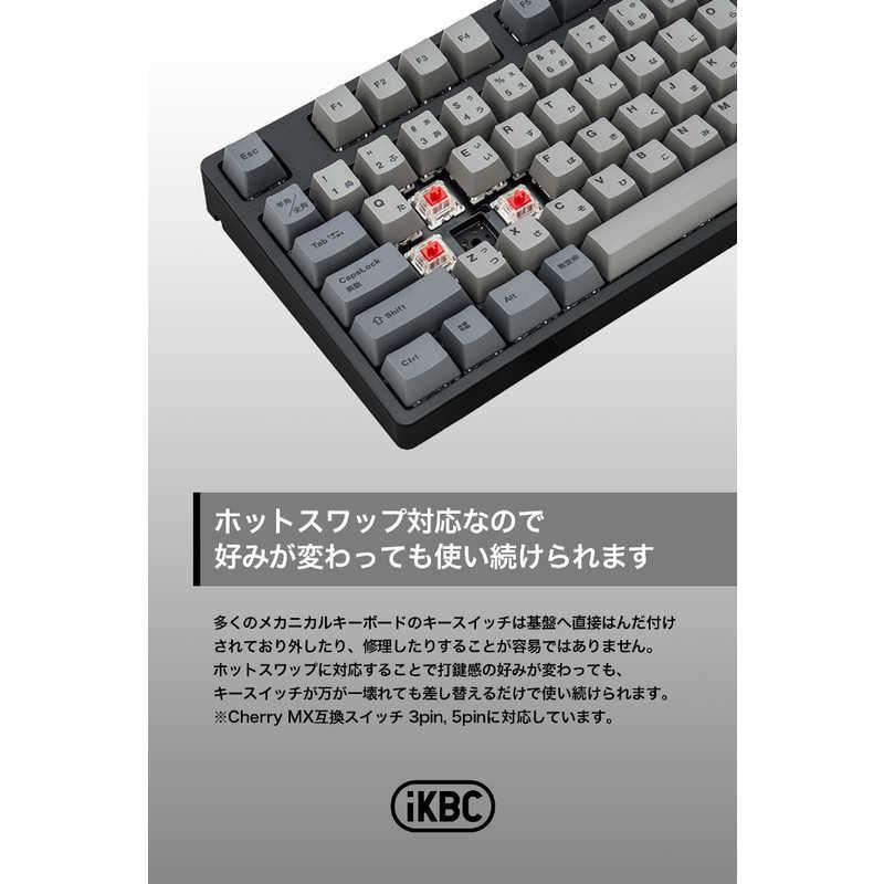 IKBC キーボード CD108(赤軸) ［有線 /USB］ ブラック IK-CD108-G/RD