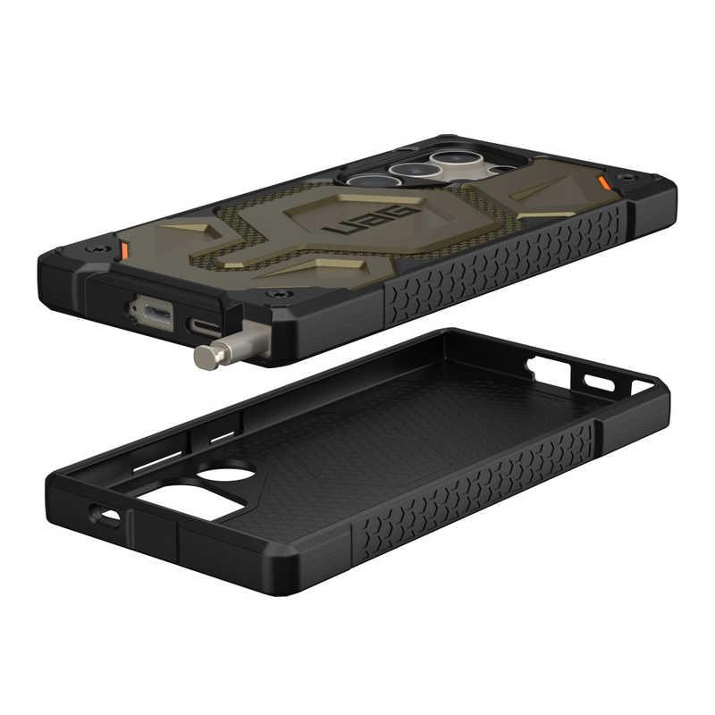S24 Ultra 対応マグネット式 ワイヤレス 充電 対応 MONARCH PRO (日本正規代理店品) 【限り】 ケブラーエレメントグリーン　UAG-GLXS24U-PMS-KG