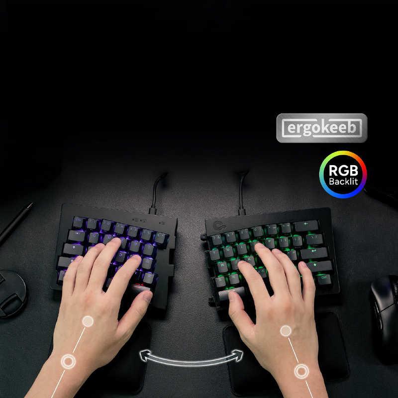 MISTEL MD600 分割型有線キーボード MISTEL キーボード 分離型 Barocco MD600 Alpha RGB BT(Cherry MX 静音