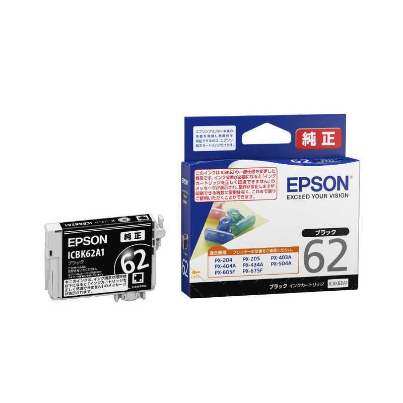 日本人気超絶の エプソン EPSON 純正プリンターインク 大きい割引 090円 ICBK62A11 ブラック