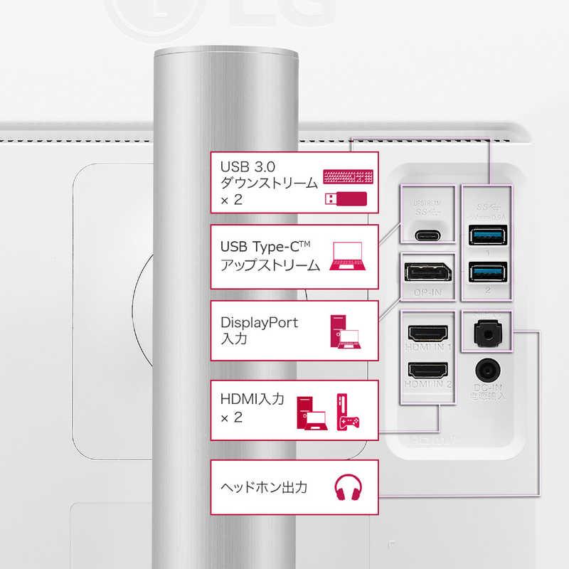 LG PCモニター ホワイト [27型 /4K(3840×2160) /ワイド LG PCモニター ホワイト [27型 /4K(3840×2160) /ワイド