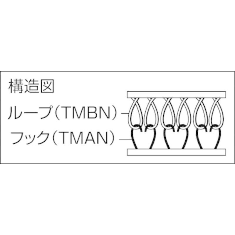 トラスコ中山　マジックテープ　糊付B側　白　TMBN5025W　幅50mmX長さ25m