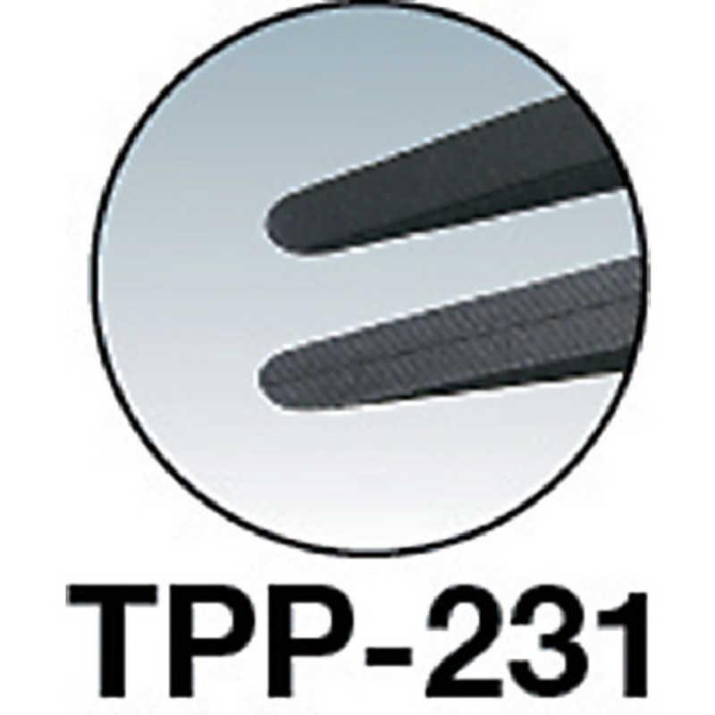 トラスコ中山　プラスチック製ピンセット 120mm 先丸型　TPP231｜y-kojima｜02