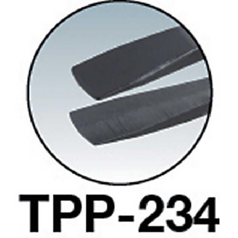 トラスコ中山　プラスチック製ピンセット 120mm 先丸平型　TPP234｜y-kojima｜02