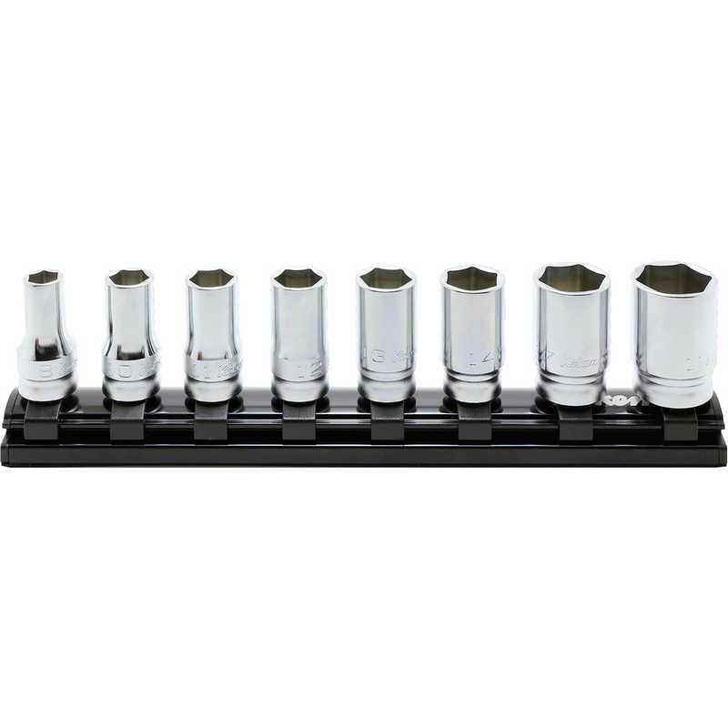 山下工業研究所　コーケン 9.5mm差込 Z-EALセミディープソケットレールセット8ヶ組 　RS3300XZ/8 の商品画像