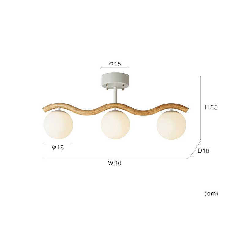 インターフォルム　シーリングライト Houle(ウール) 小型白熱電球(60W/E17)付 ［6畳 / 電球色 / E17］　LT-4543_4