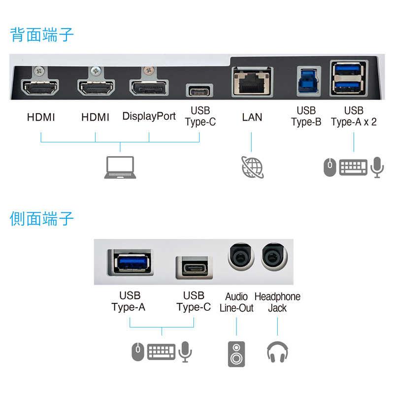 EIZO　USB-C接続 PCモニター FlexScan ホワイト [27型 /4K(3840×2160) /ワイド]　EV2740X-WT｜y-kojima｜06