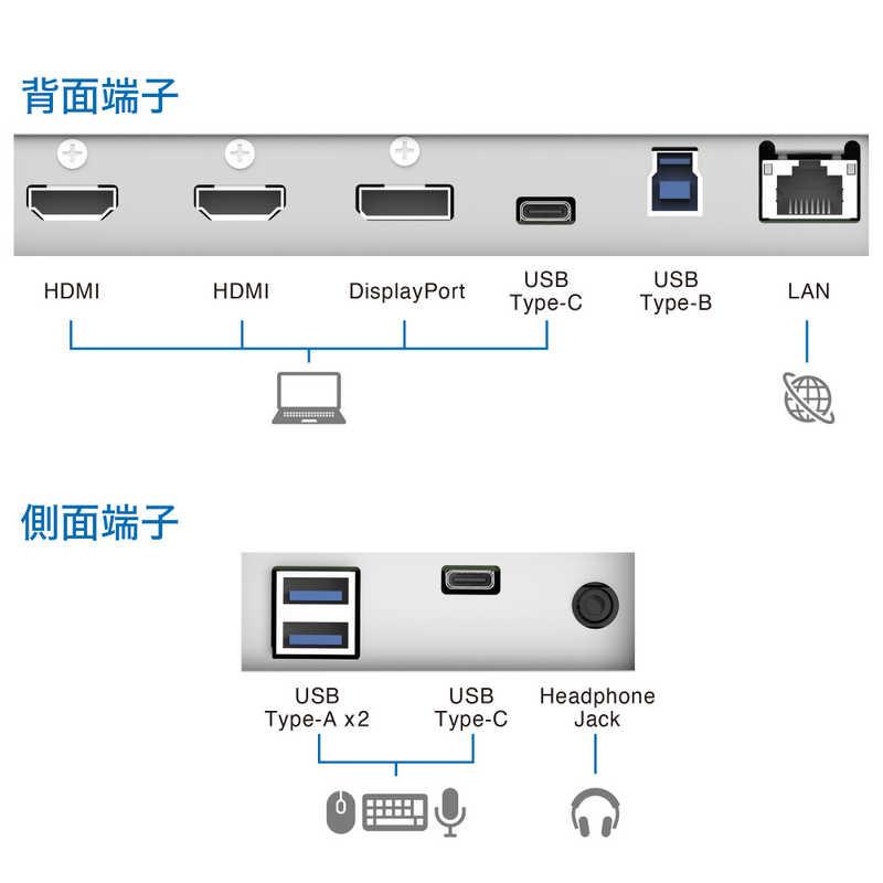 EIZO　液晶モニター ［34.1型 /UWQHD(3440×1440) /ワイド /曲面型］　EV3450XC-WT_5