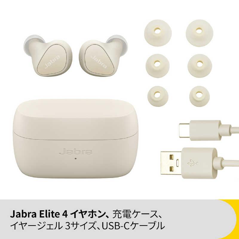 JABRA　完全ワイヤレスイヤホン Elite 4 ライトベージュ ノイズキャンセリング対応 リモコン・マイク対応　100-99183002-99｜y-kojima｜09