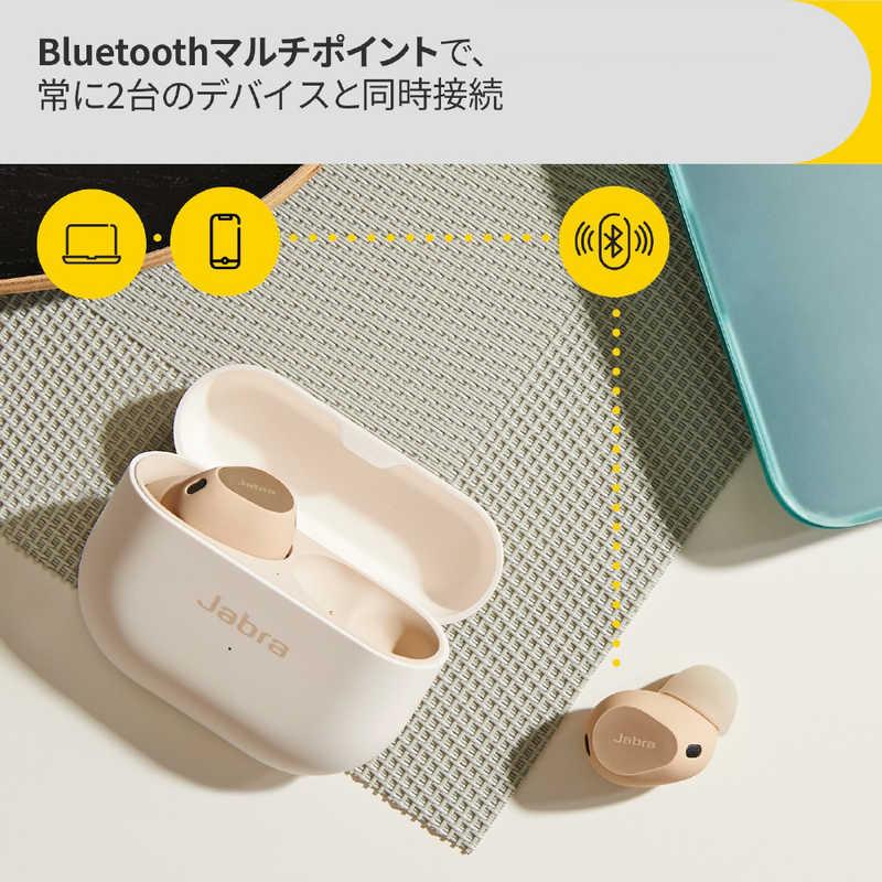 トップ JABRA　完全ワイヤレスイヤホン Elite 10 ノイズキャンセリング対応 クリーム　100-99280901-99