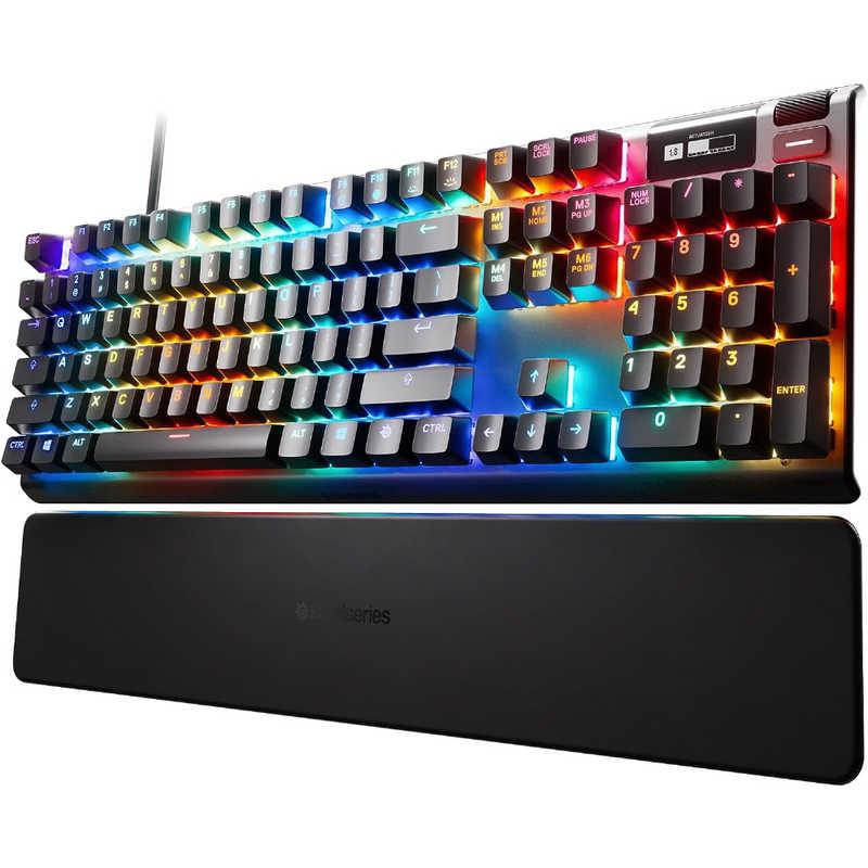 SteelSeries STEELSERIES ゲーミングキーボード＋リストレスト Apex 