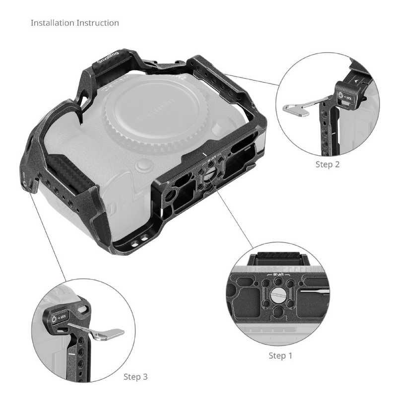 SMALLRIG Canon EOS R5 Mark II用「Black Mamba」ケージ SR4975
