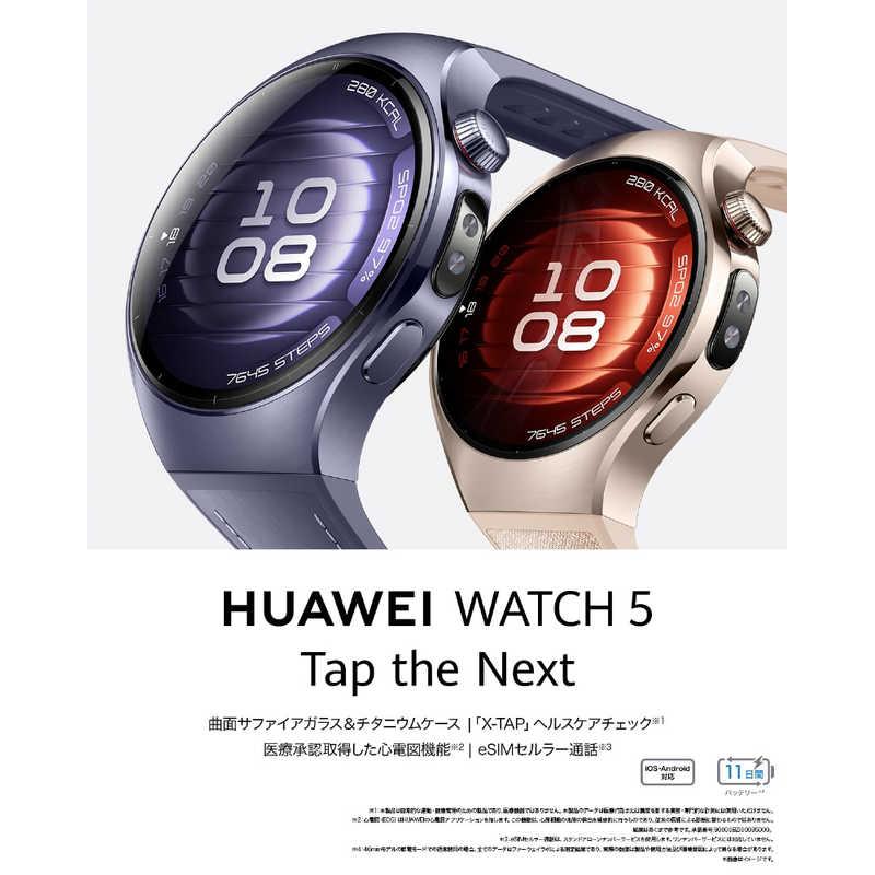 HUAWEI　スマートウォッチ WATCH 5/Black　WATCH5BLACKの画像