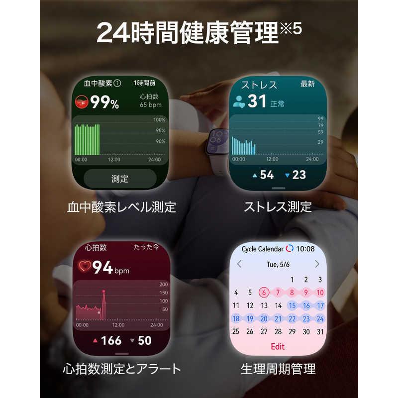 HUAWEI　スマートウォッチ WATCH FIT 4/Black　WATCHFIT4BLACKの画像