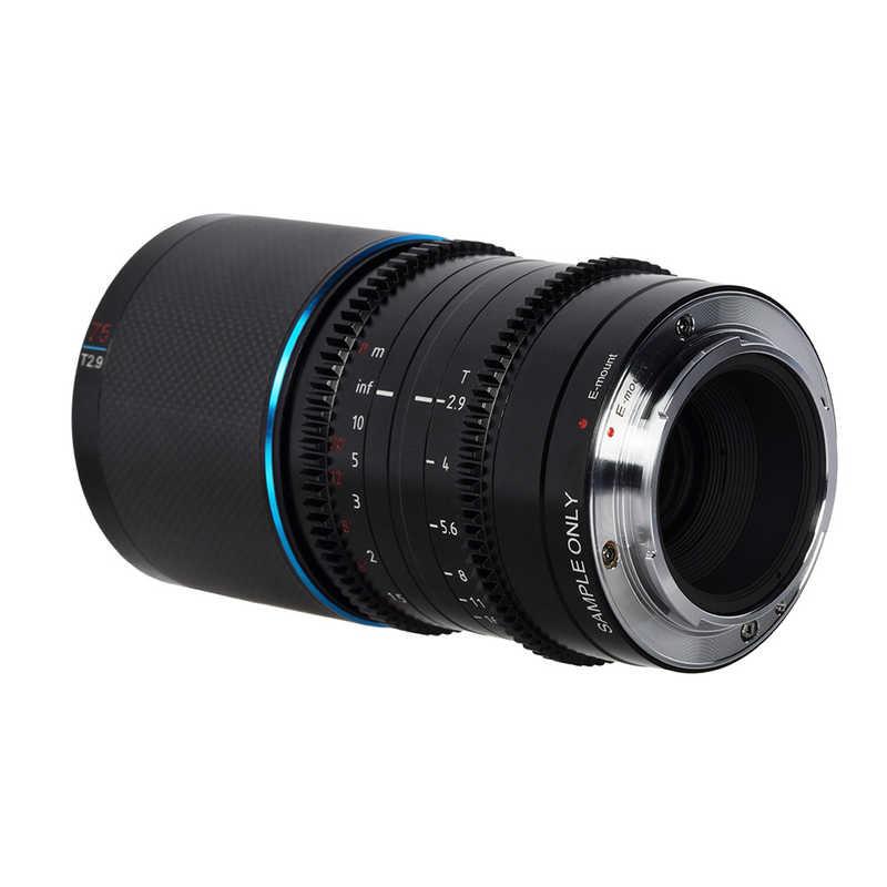 SIRUI　カメラレンズ カーボンファイバーアナモルフィックレンズ 1.6x Full Frame 75mm DL/ブルー ［ 単焦点レンズ ］ ブラック　Saturn-DL75B-JP_2