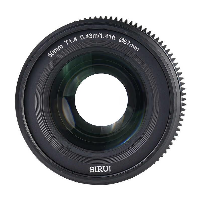SIRUI マウント交換式シネマレンズ T1.4 Full Frame 50mm E/ブラック(L 