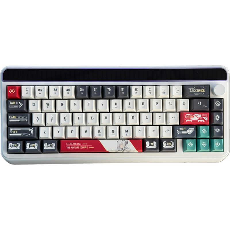 ゲーミングキーボードハードコアガスケット構造アイスロックスイッチオリジナルキャラ AULA ゲーミングキーボード ハードコアガスケット構造 アイスロック