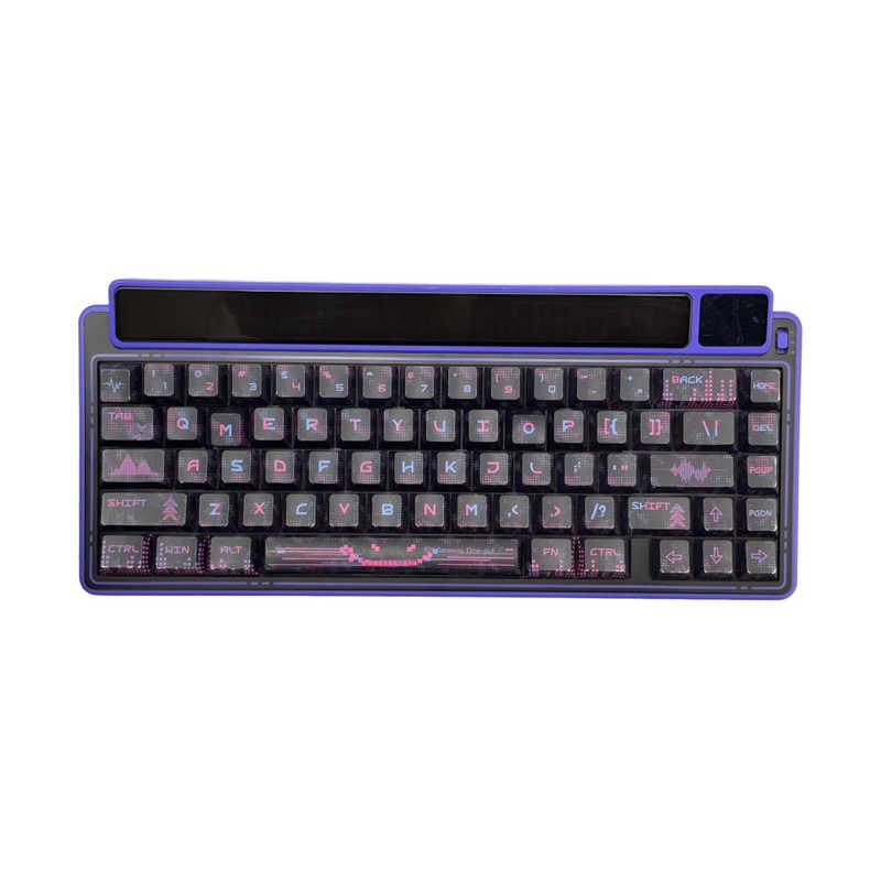 AULA ゲーミングキーボード 可視化マルチメディアスクリーン 8000mAh大