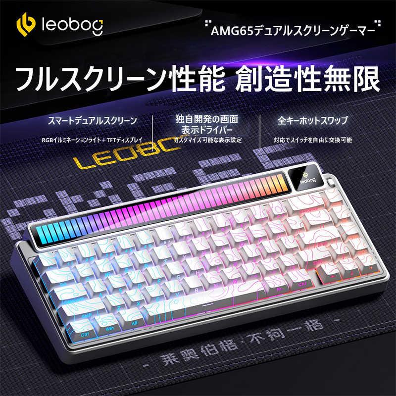 AULA ゲーミングキーボード 可視化マルチメディアスクリーン 8000mAh大