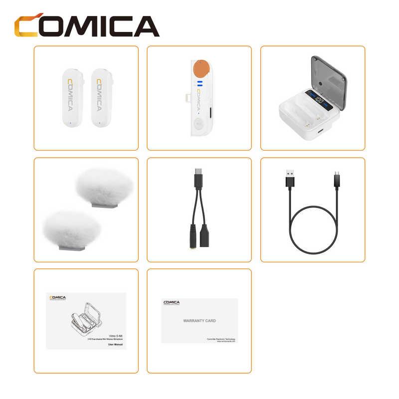 COMICA　2.4G デュアルチャンネル ミニワイヤレスマイク(ライトニング) ホワイト　VimoS-MI-W｜y-kojima｜06