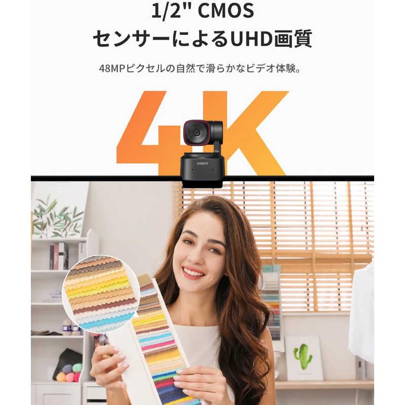 OBSBOT Tiny 2 Lite AIパワードPTZ 4Kウェブカメラ 自動追跡 4800万
