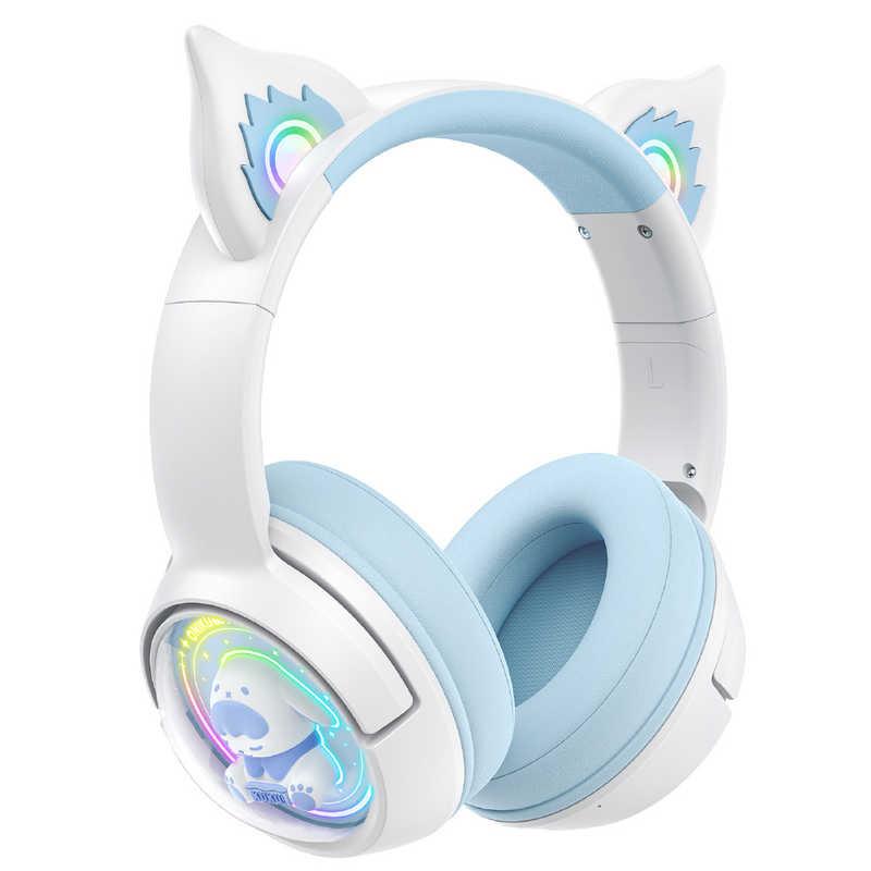 ONIKUMAGAMING ゲーミングヘッドセット 猫耳ヘッドセット 無線 B5WB