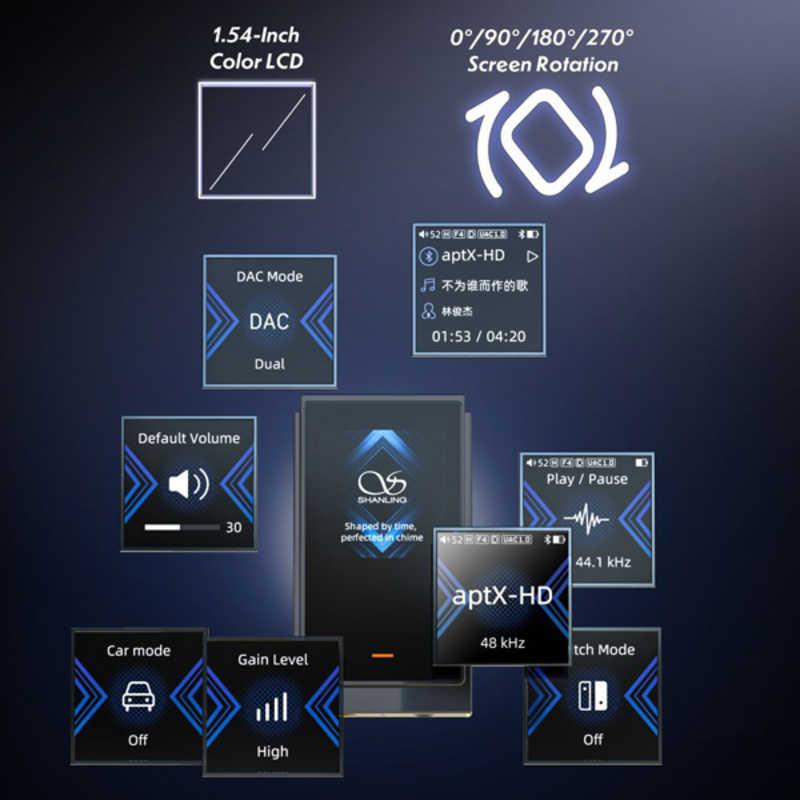 SHANLING ポータブルヘッドホンアンプ UP6 [ ハイレゾ対応 / DAC機能対応 / Bluetooth対応 ] グレー UP6-GRYの画像