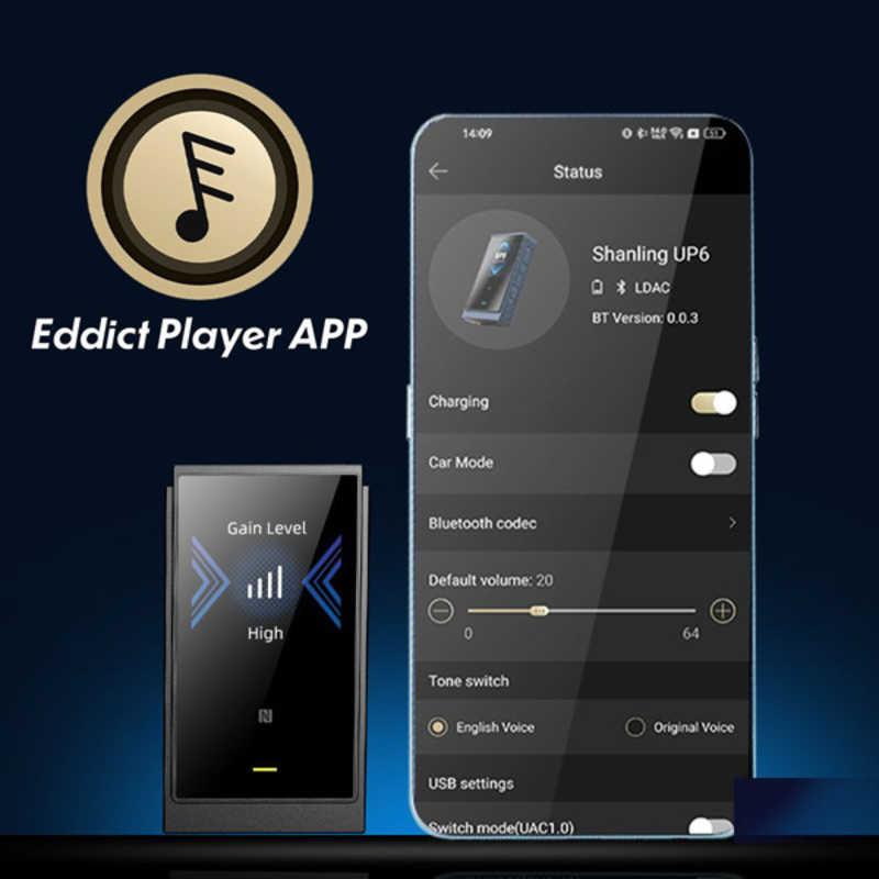 SHANLING ポータブルヘッドホンアンプ UP6 [ ハイレゾ対応 / DAC機能対応 / Bluetooth対応 ] グレー UP6-GRYの画像