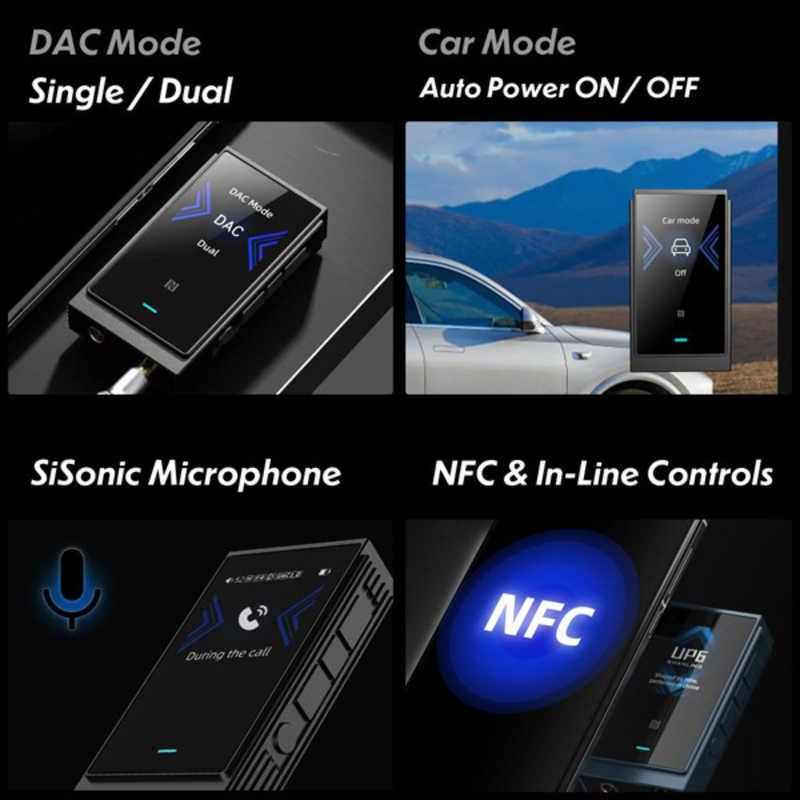 SHANLING ポータブルヘッドホンアンプ UP6 [ ハイレゾ対応 / DAC機能対応 / Bluetooth対応 ] グレー UP6-GRYの画像