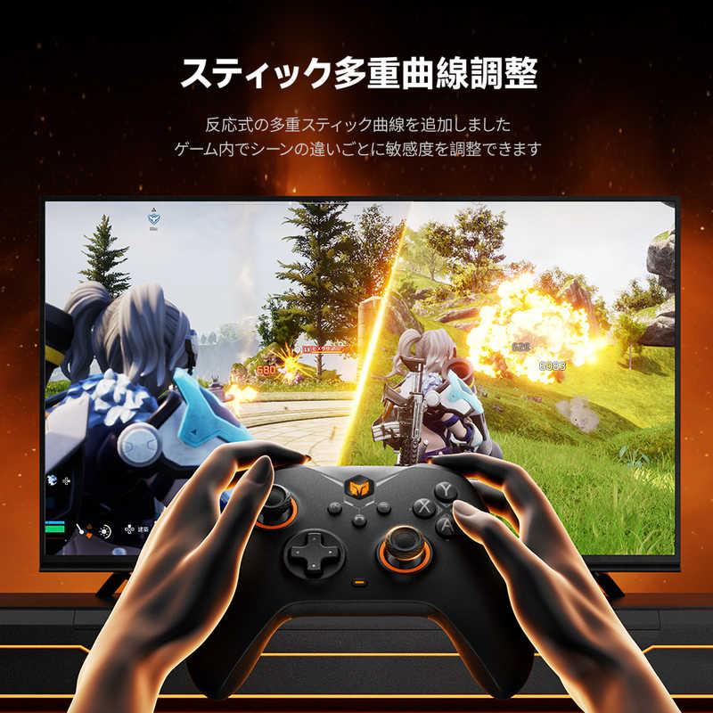 BIGBIGWON 無線/有線ゲームコントローラー Windows PC/iPhone/Android対応 GALE hall combo Black GALEHallcomboBlackの画像