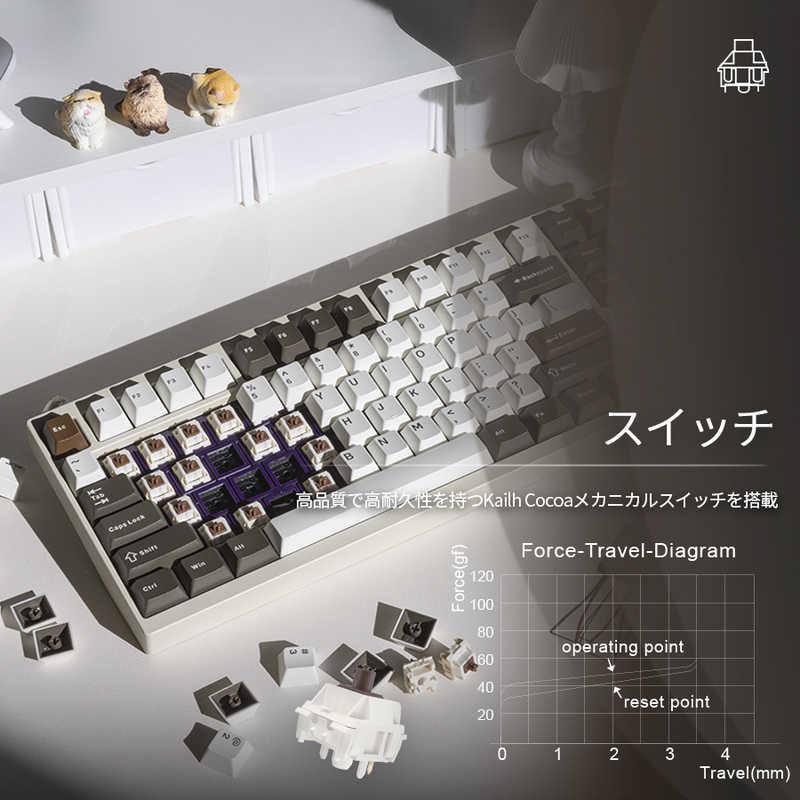 KIBU Wobkey Crush 80 Pro White(有線・ワイヤレス/Bluetooth