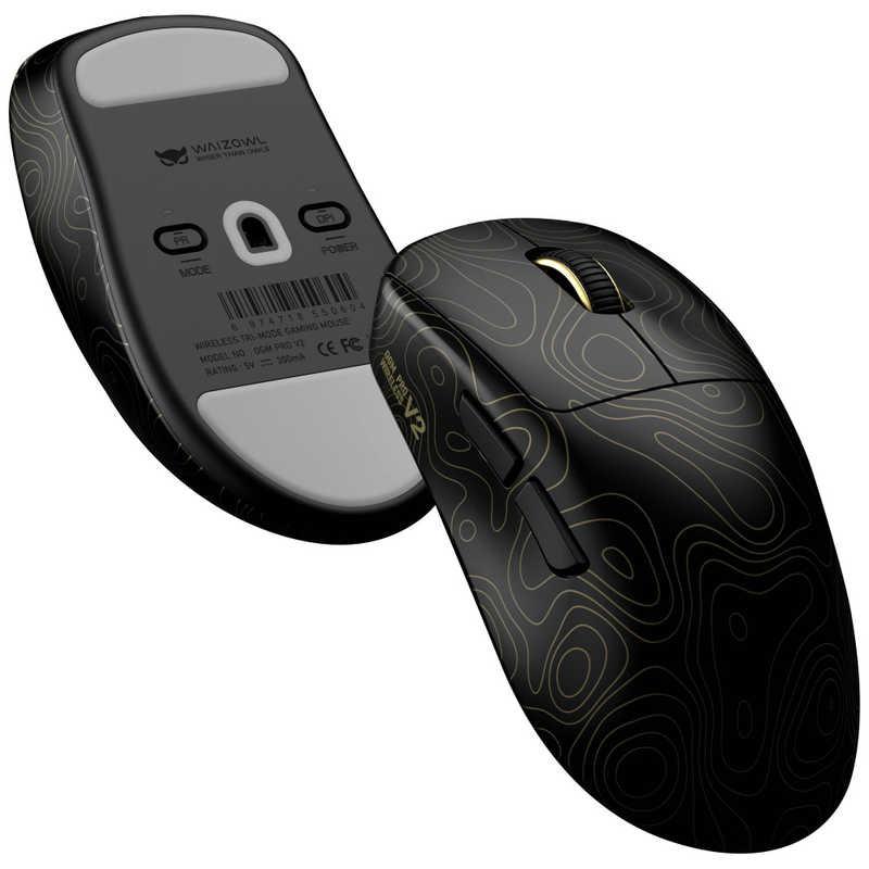 KIBU WAIZOWL ゲーミングマウス OGM PRO V2 Typo Black ［光学式