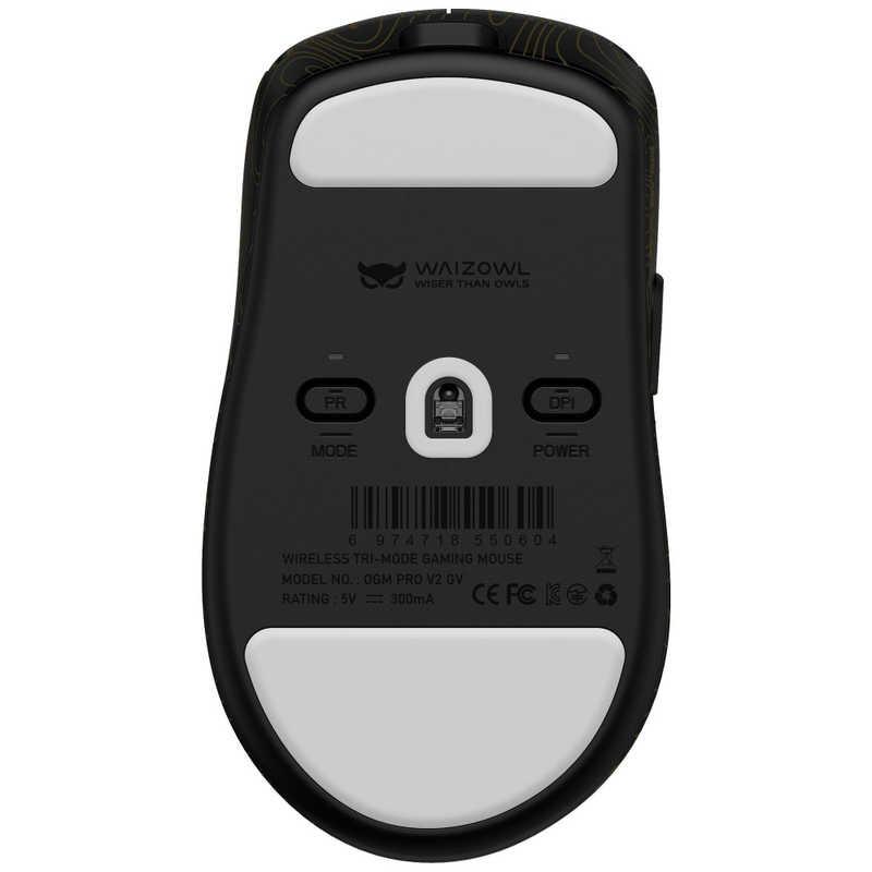 KIBU WAIZOWL ゲーミングマウス OGM PRO V2 Typo Black ［光学式