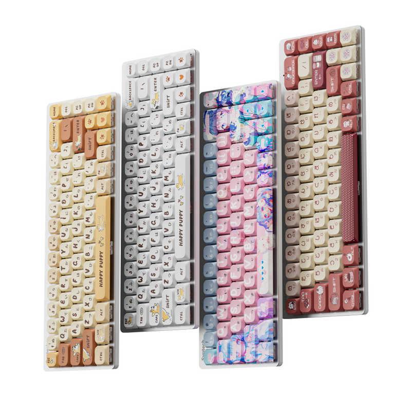 SYNTECH ロープロファイルメタニカルキーボード / コーギーデザイン