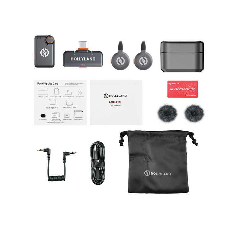 HOLLYLAND LARK M2S ワイヤレスラベリアマイク ミニコンボ(スペース