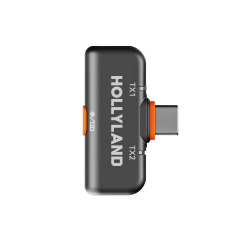 HOLLYLAND LARK M2S ワイヤレスラベリアマイク 受信機(USB Type-C