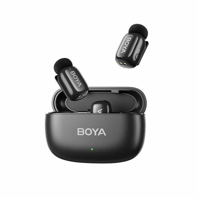 BOYA　Wireless mic BOYA mini12 ボーヤミニ12 Lightning/Type-C対応 無指向性 スマホ/タブレット用 ブラック　BOYAMINI12_3