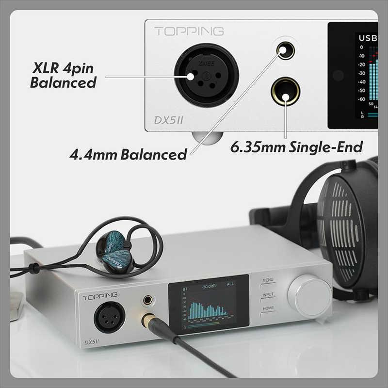 TOPPING　フルバランスデスクトップDAC ＆ ヘッドホンアンプ DX5 II Black ブラック　DX52BLACK |  | 11