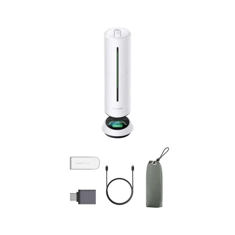 INSTA360　Wave AI録音搭載 全方位 スピーカーフォン アークティックホワイト　CINSABCA-WAVE01_1