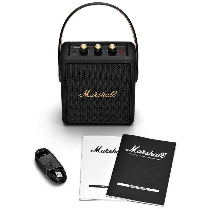 MARSHALL Bluetoothスピーカー ブラック＆ブラス STOCKWELLII-BLACK