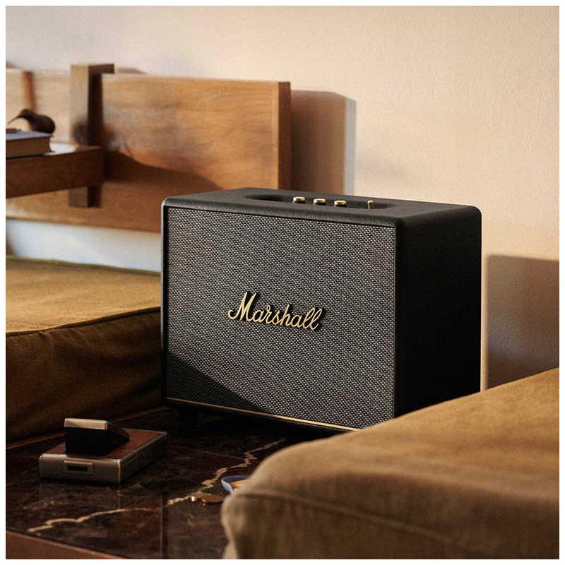 晨*一様 マーシャル　WOBURN3BT-BLK Bluetooth対応 スピー MARSHALL ブルートゥーススピーカー ブラック［Bluetooth対応