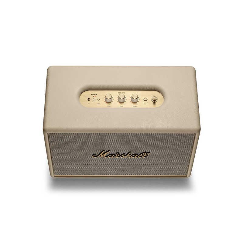 【新品同様】Marshall Woburn III クリーム【未使用】 MARSHALL ブルートゥーススピーカー クリーム［Bluetooth対応