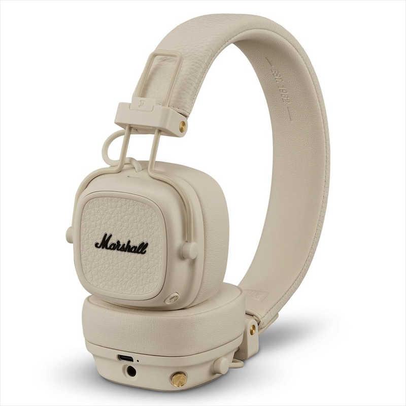 Marshall ワイヤレスオンイヤーヘッドホン Major V クリームの商品画像（Yahoo!ショッピング）