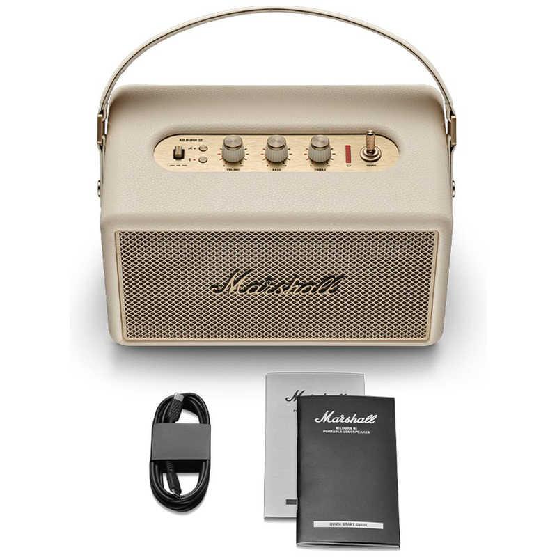 【新品同様美品】Marshall KILBURN III クリーム 付属品完備 MARSHALL ブルートゥーススピーカー Kilburn III Cream ［防水