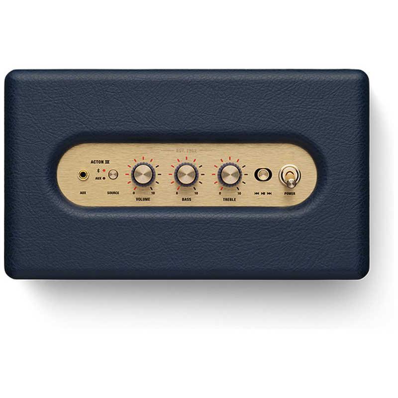 MARSHALL ブルートゥーススピーカー Acton III BluetoothMidnight Blue