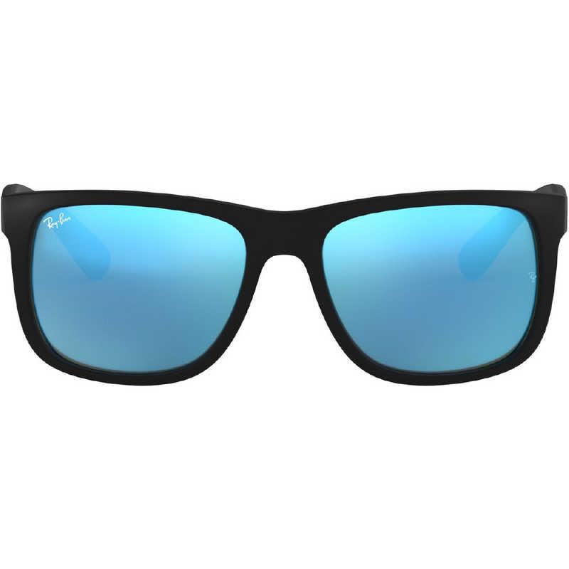 レイバン　JUSTIN 622/55 58mm ブラックラバー/ブルーミラー　RB4165F__1